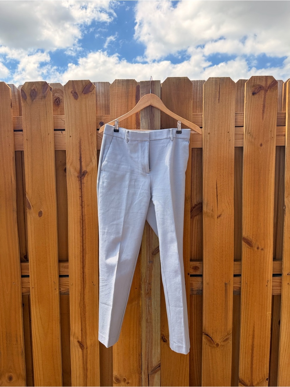 Ann Taylor Women’s Eva Ankle Pants - light grey